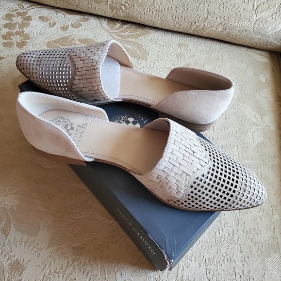 Vince Camuto Reshila D'orsay Flat/Storm Grey Suede - Picture 4 of 8